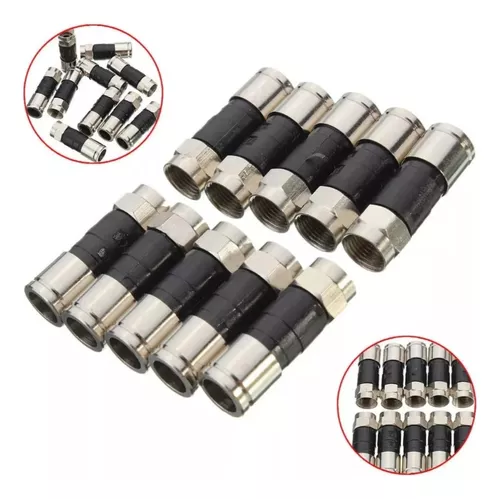 Conector de Compresión para RG6 (Emp 50 Und)