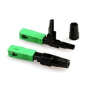 CONECTOR PARA FIBRA OPTICA MECANICO SFOMC SC/APC VERDE Silver (Tipo Clip)(Emp. 10 Und.)
