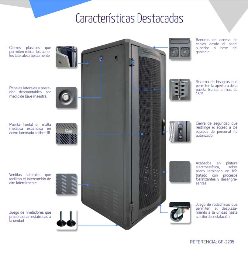 RACK DE PISO QUEST 2,10MT (GF-2205)