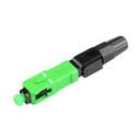 CONECTOR PARA FIBRA OPTICA MECANICO SFOMC SC/APC VERDE Silver (Tipo Clip)(Emp. 10 Und.)
