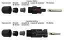 CONECTOR SOLAR MC4 SENCILLO