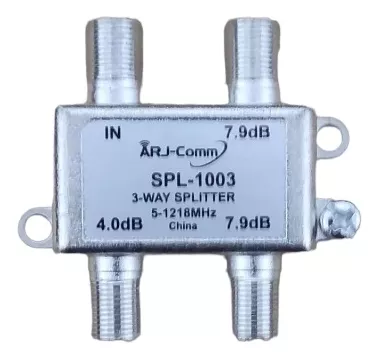 Splitter de 3 Vías para CATV (Emp 10 Und)