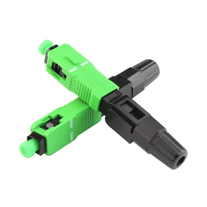 CONECTOR PARA FIBRA OPTICA MECANICO  SC/APC VERDE (Tipo Clip)

