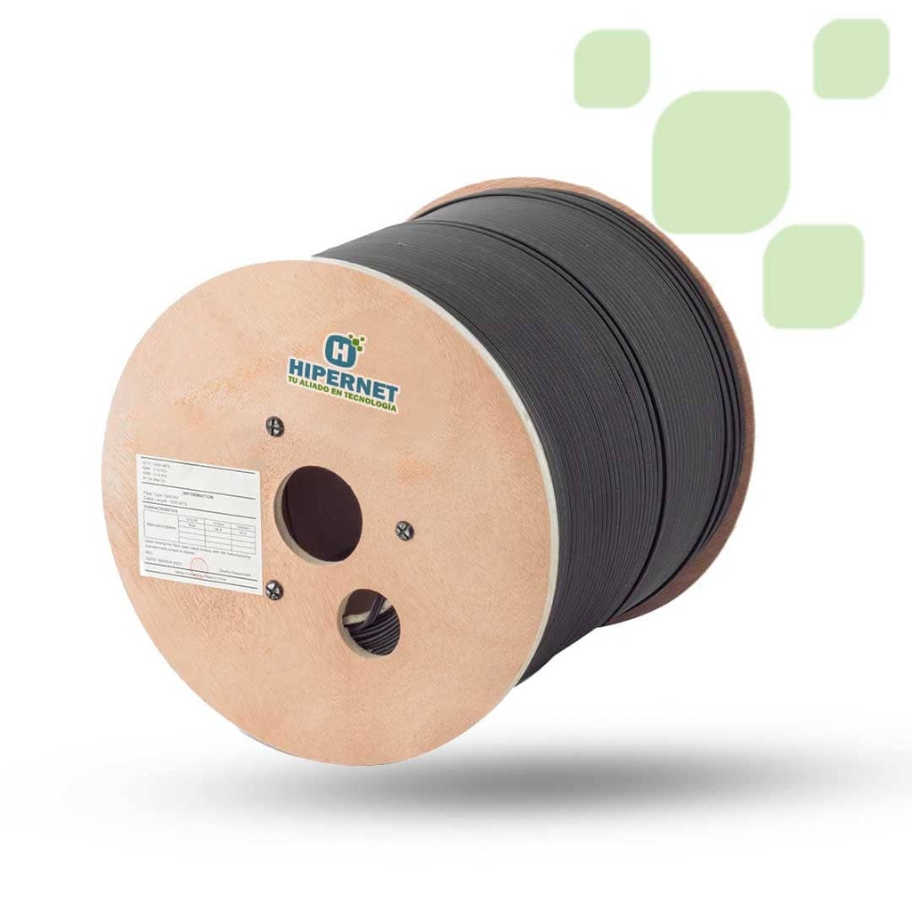 FIBRA OPTICA 6H 1KM - Autosoportada 15,5Kg
